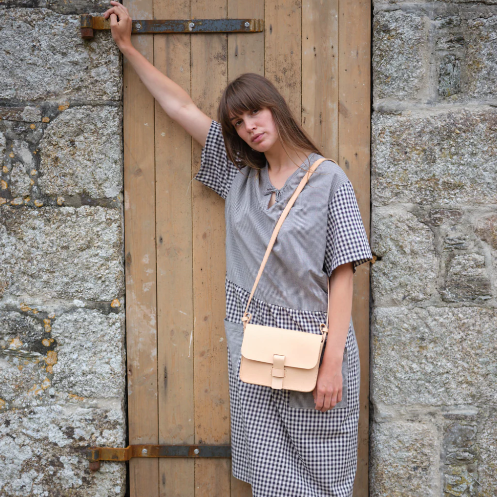 Kate Sheridan Nude Square Loop Bag