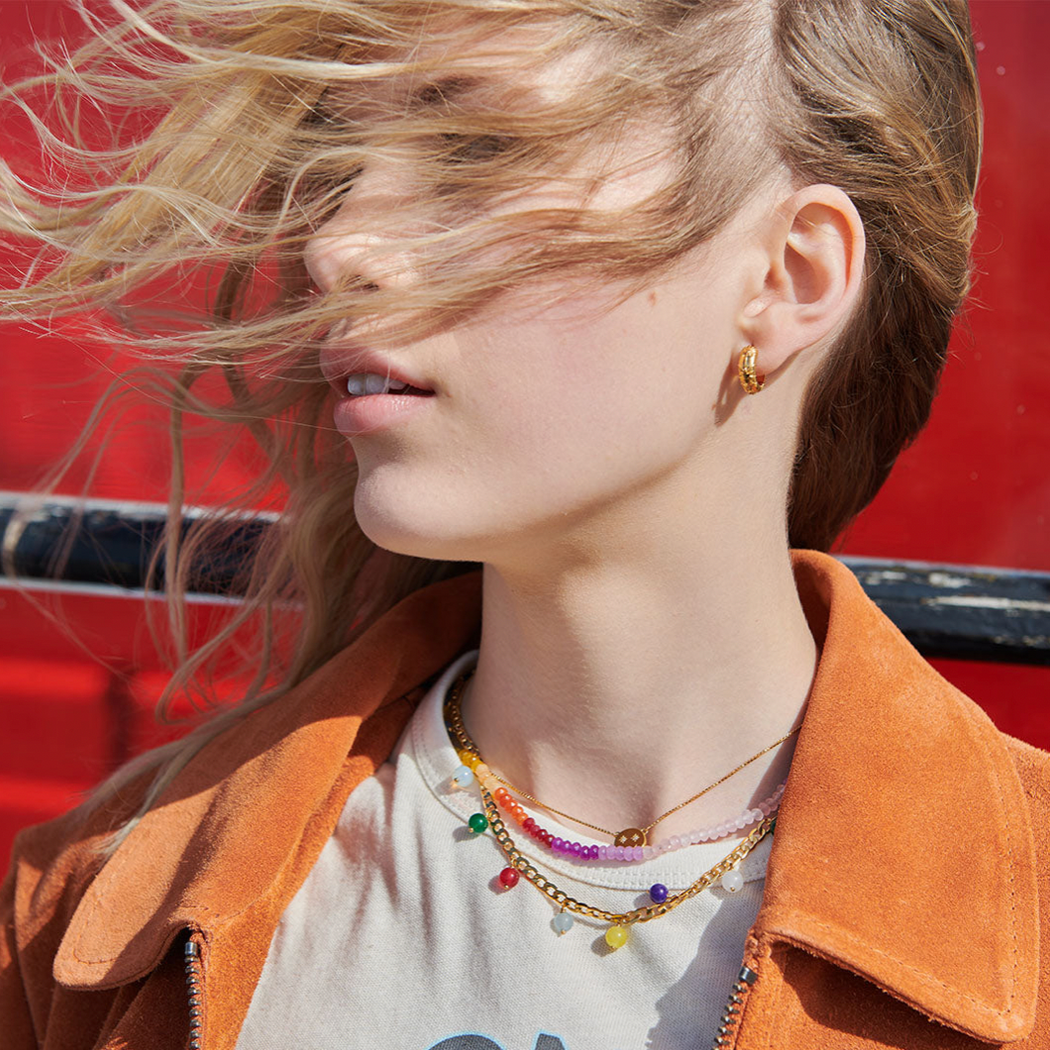 Rachel Jackson Star Bomb Chubby Hoop Earrings