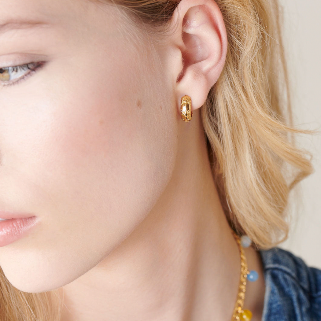 Rachel Jackson Star Bomb Chubby Hoop Earrings