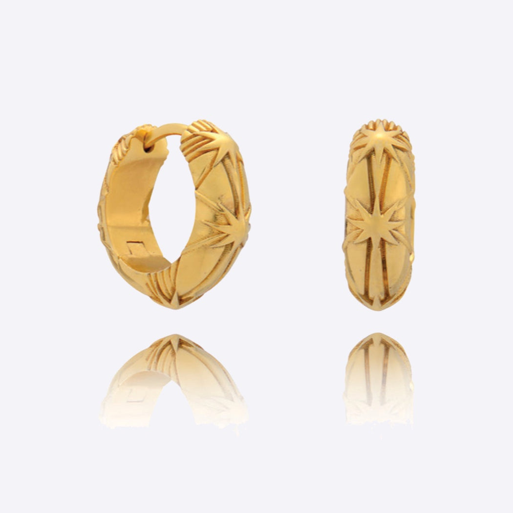 Rachel Jackson Star Bomb Chubby Hoop Earrings
