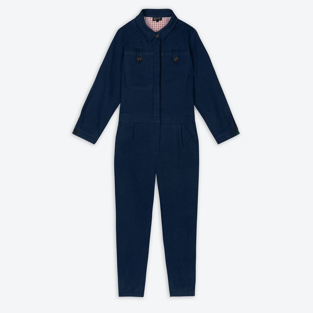 Lowie Navy Cotton Drill Boilersuit