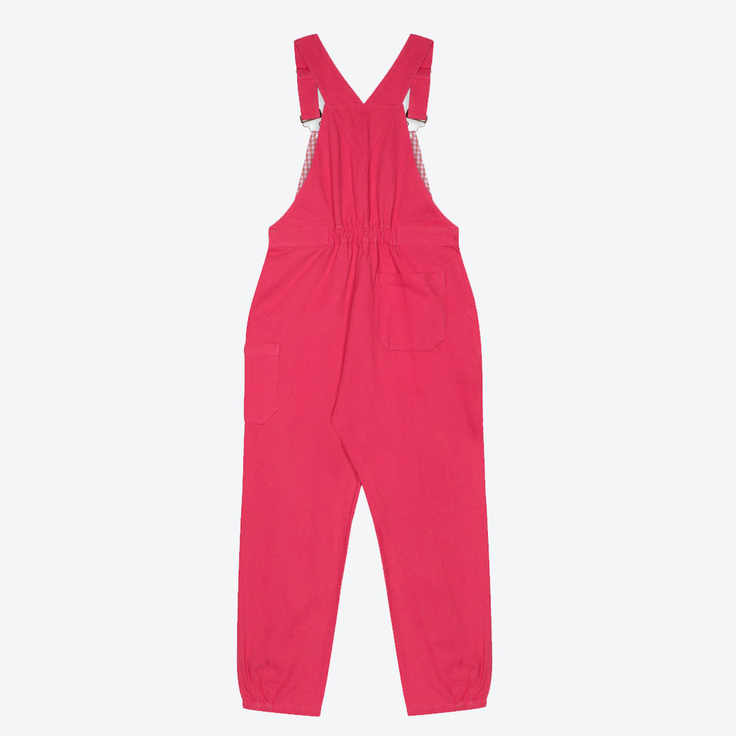 Lowie Pink Cotton Drill Dungarees