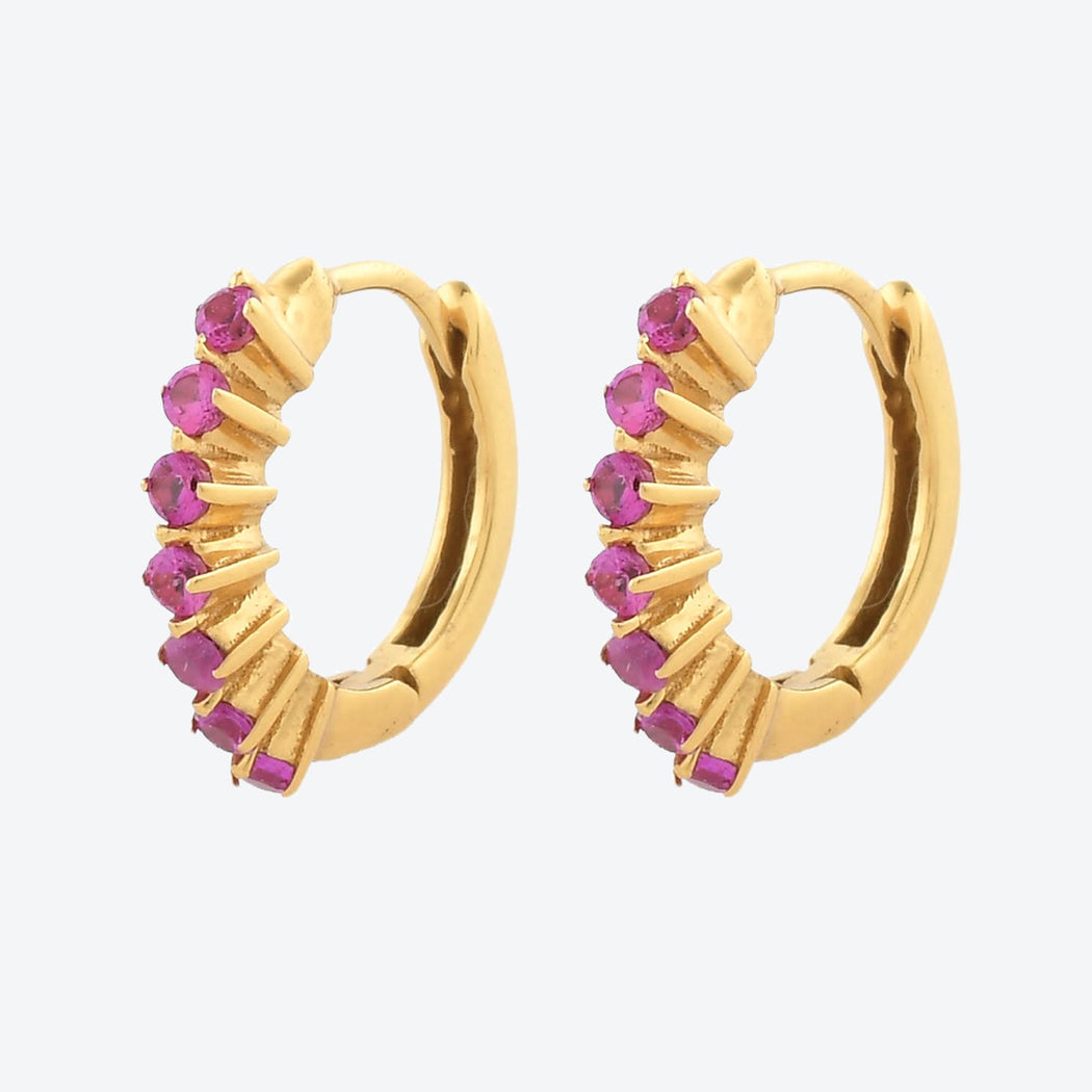 Shyla Ruby Red Paige Earrings
