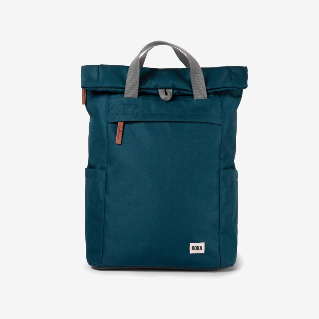 Roka Finchley A Medium Sustainable Teal Rucksack