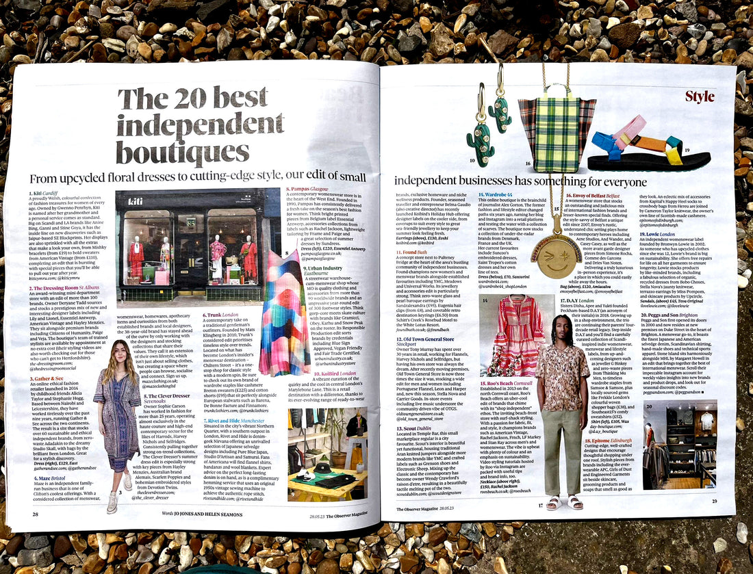 Congrats to us: Observer Magazine's Top 20 Boutiques