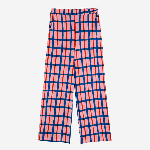 Bobo Choses Pink and Blue Checked Trousers
