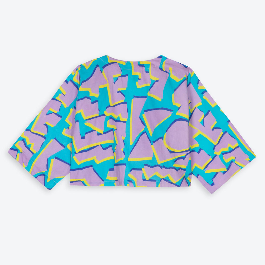 Miss Pompom 3D Cropped Swing Jacket
