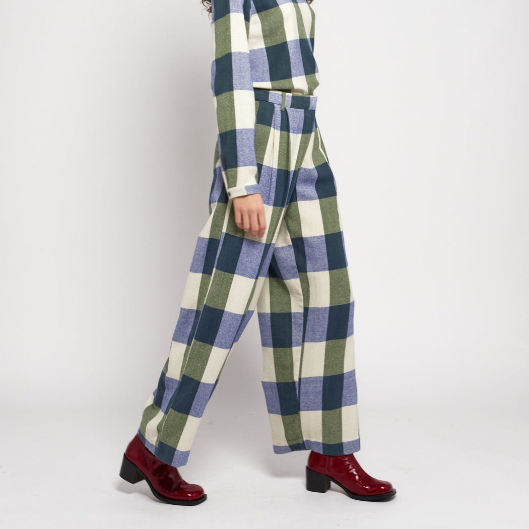 Bobo Choses Plaid Check Tailoring Trouser