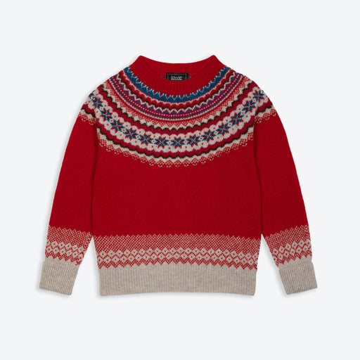 Lowie Red Caerphilly Fairisle Jumper