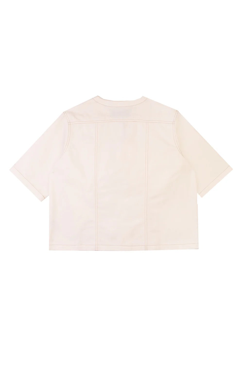 Beige t-shirt on a white background