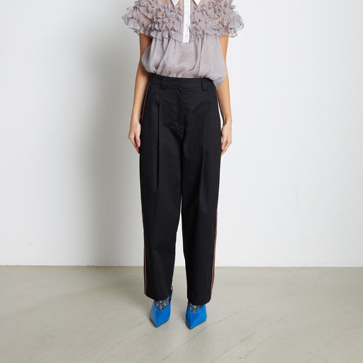 Stella Nova Carrot Embroidery Stripe Trousers