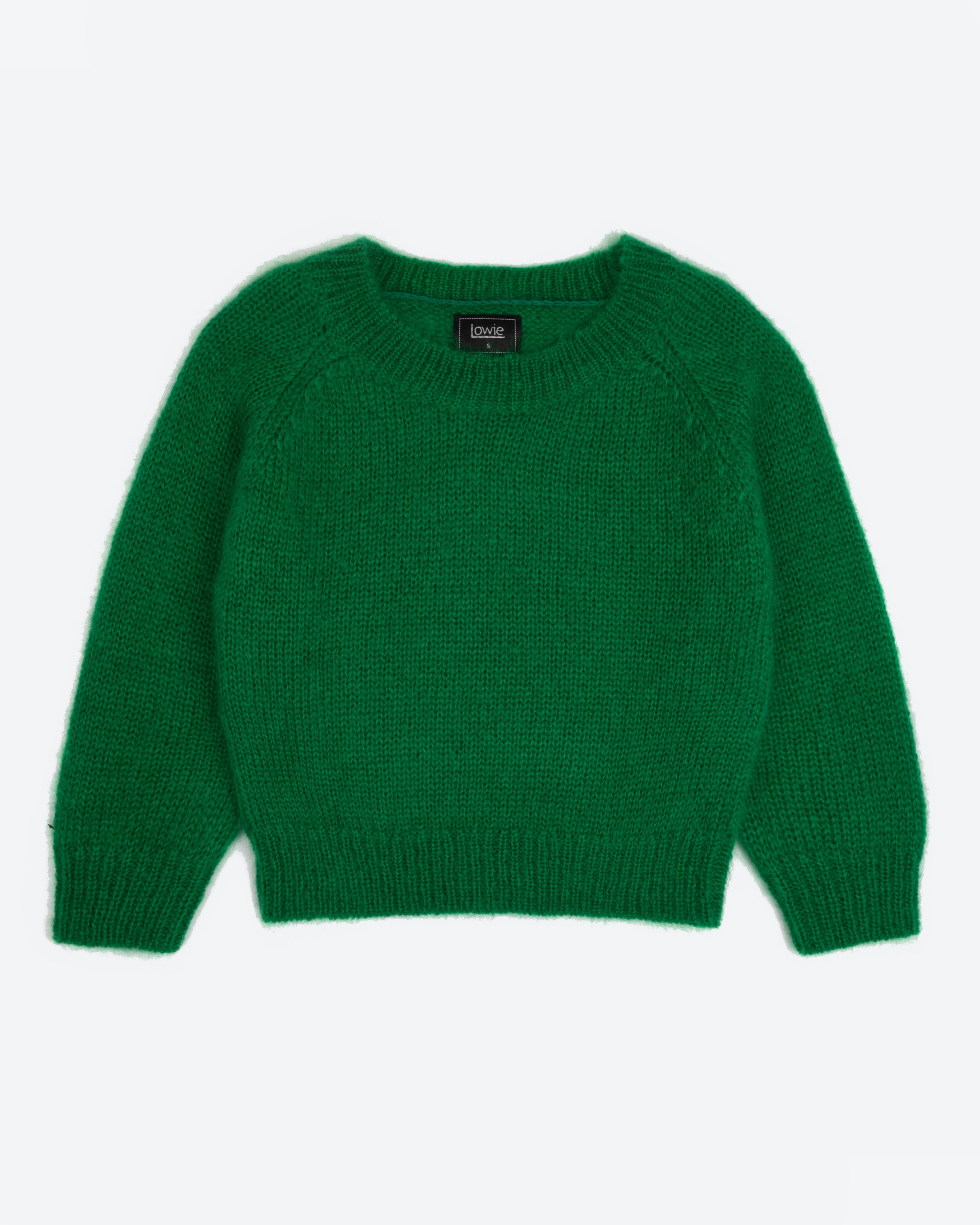 【louren】low gauge mohair knit pullover Lowie Green Mohair Jumper