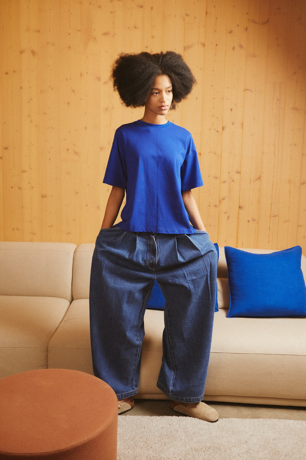 L F Markey Cobalt Payton Top