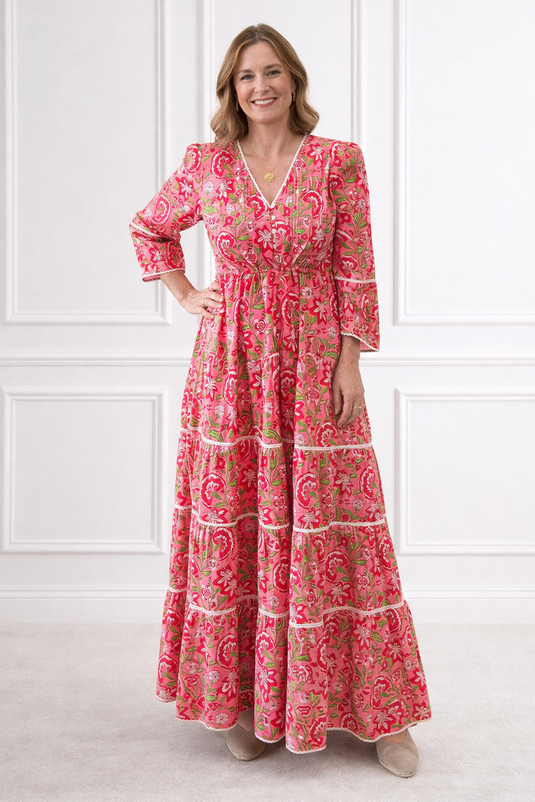 Pink City Prints Maria Dress – Lowie