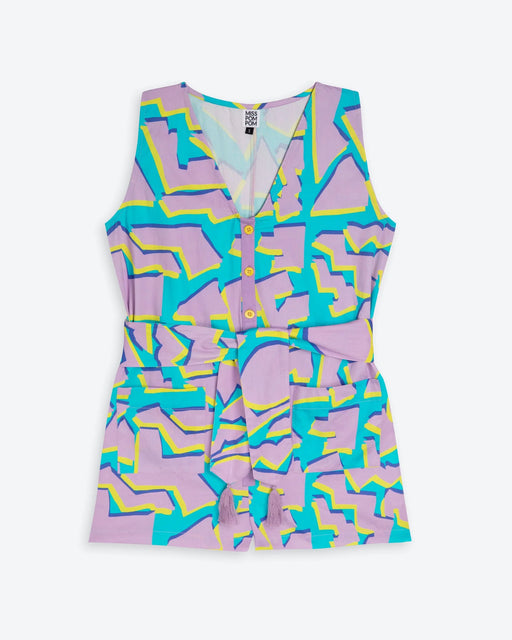 Miss Pompom 3D Poolside Playsuit