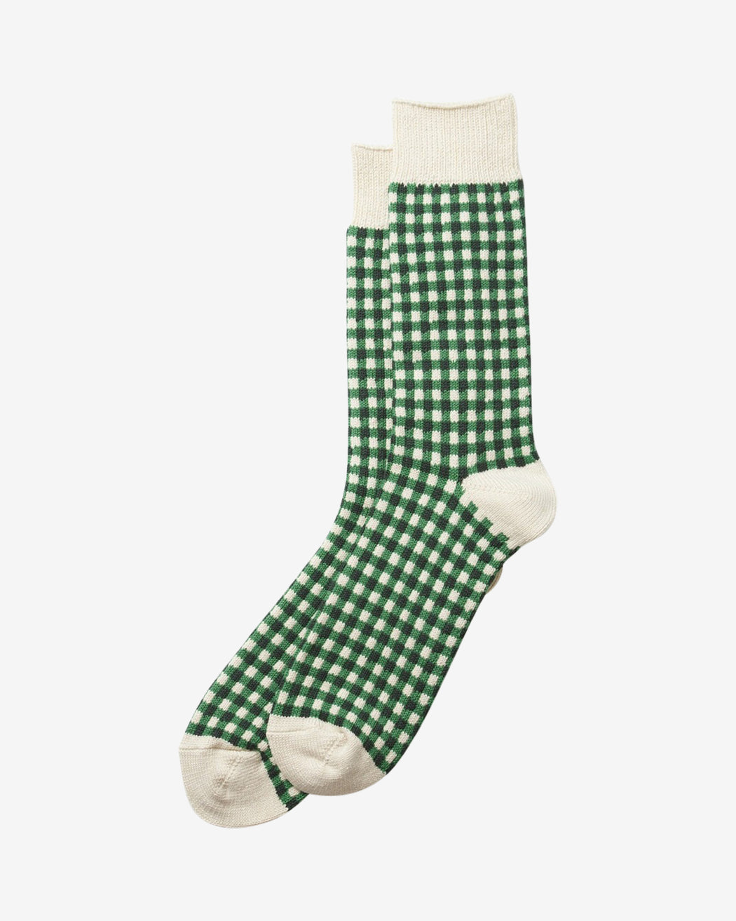 RoToTo Green Gingham Socks