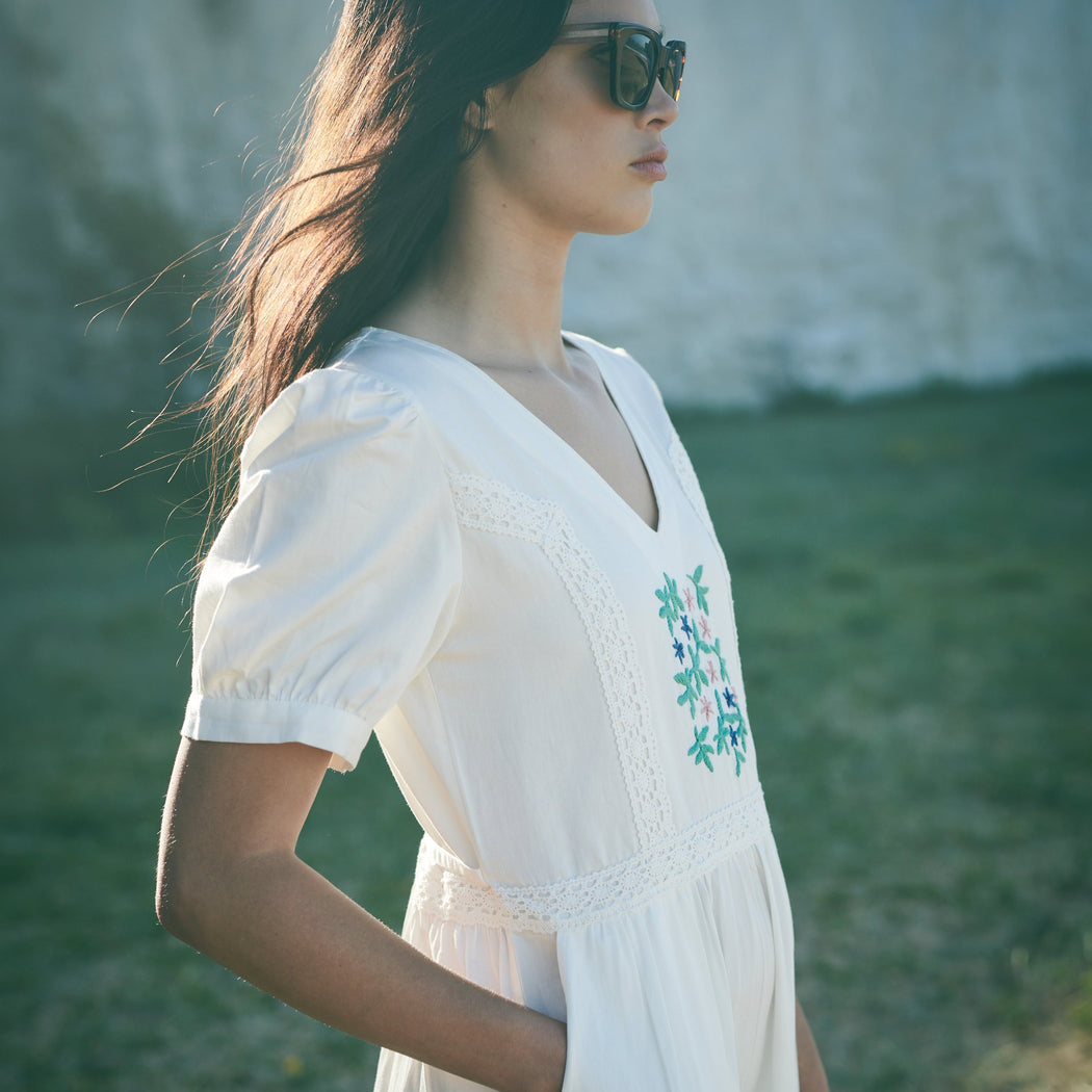 Lowie Floral Embroidered Dress