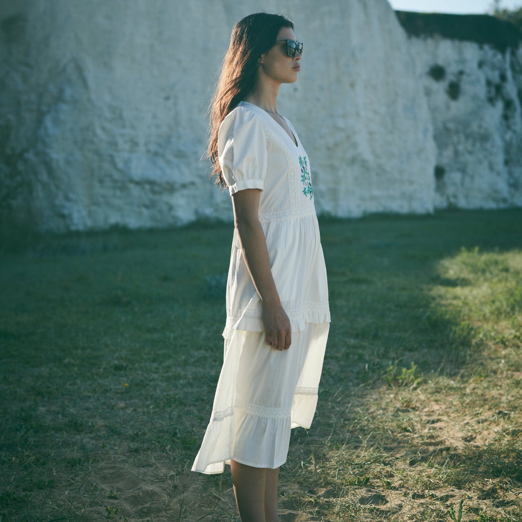 Lowie Floral Embroidered Dress