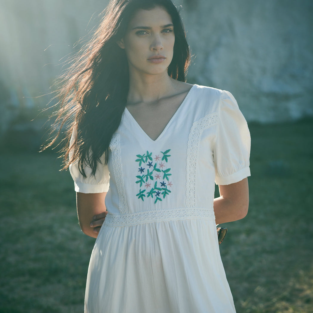 Lowie Floral Embroidered Dress