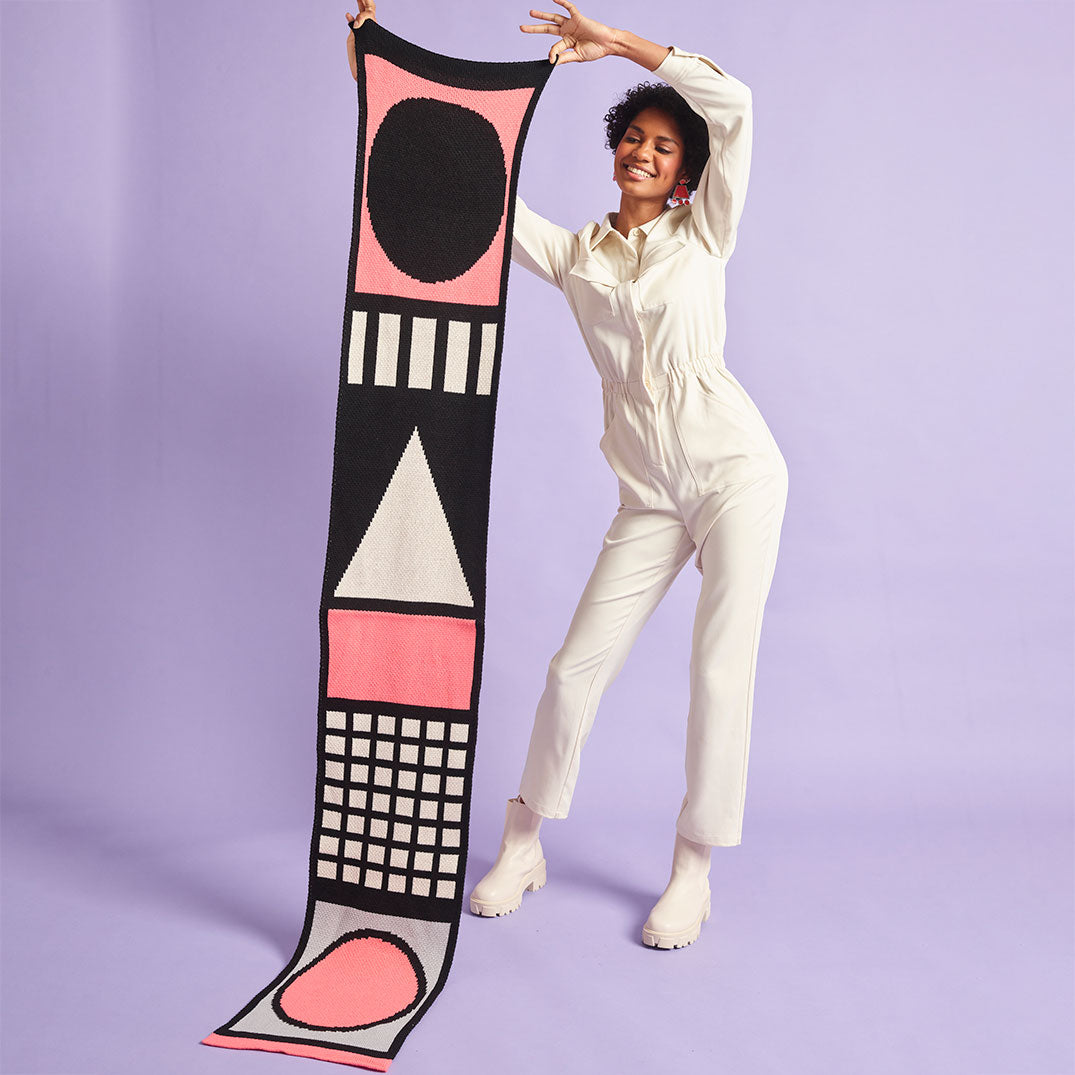 Miss Pompom Pink Memphis Scarf