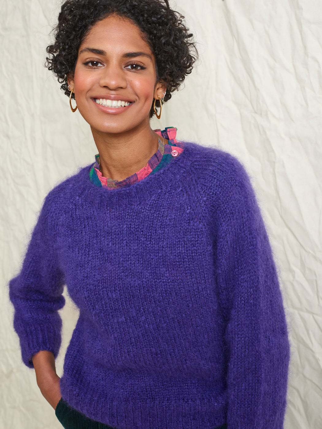 Lowie Purple Mohair Jumper