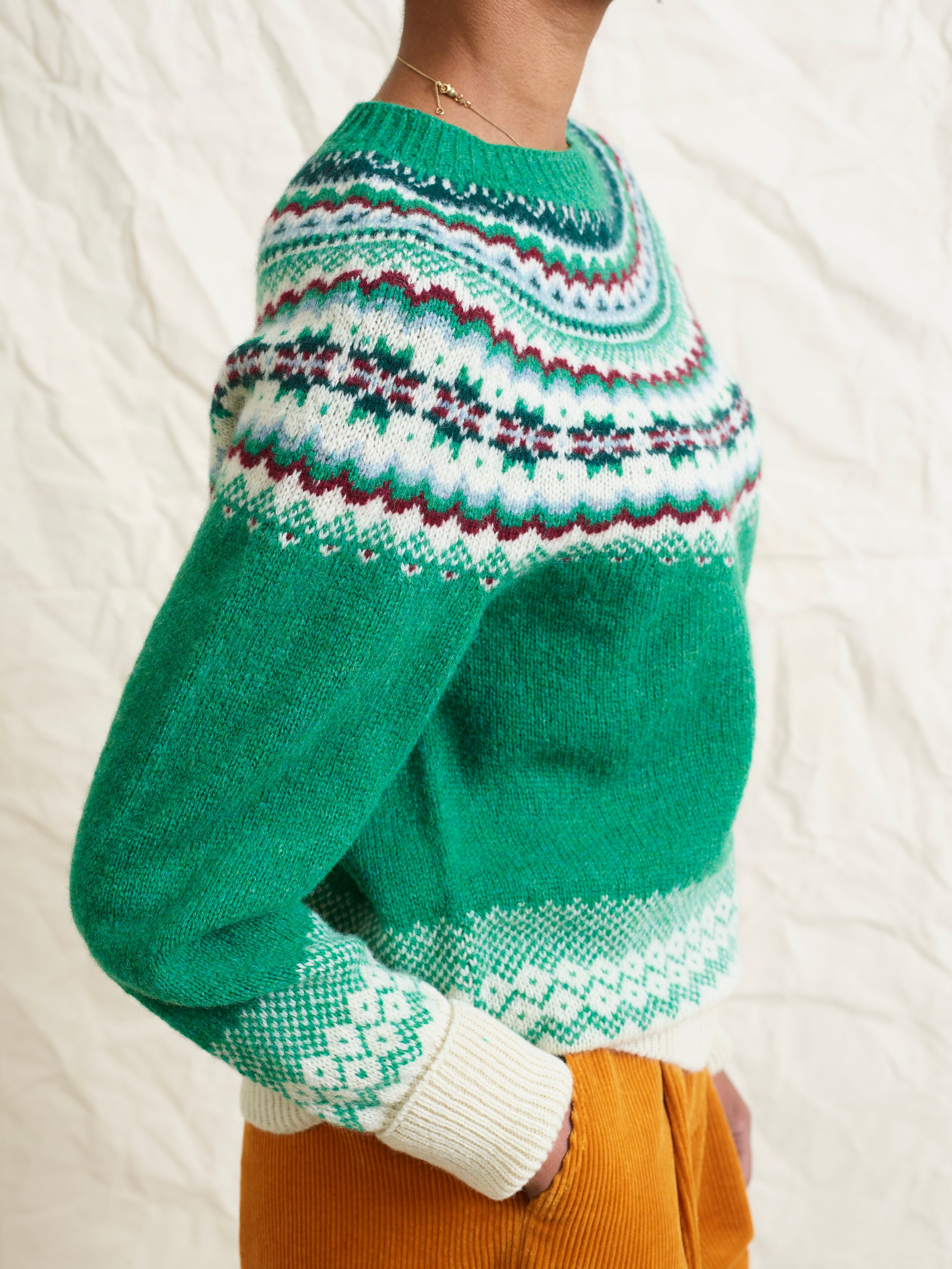 Lowie Green Caerphilly Fairisle Jumper