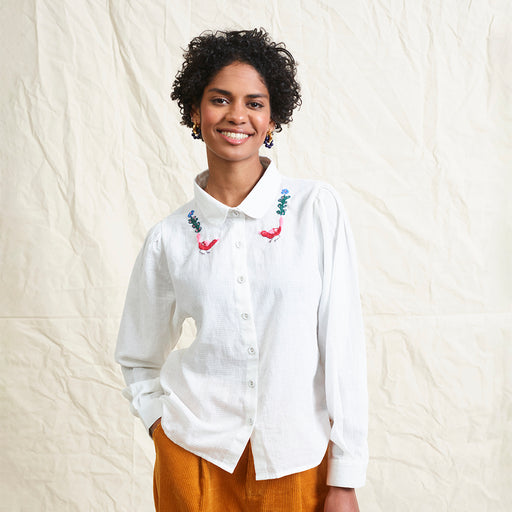 Lowie Folk Organic Embroidered Blouse