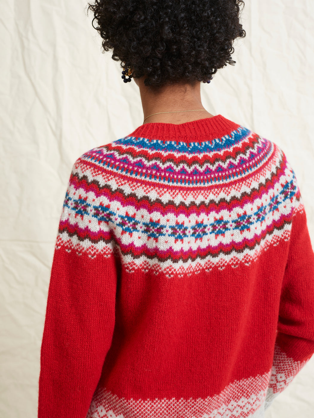 Lowie Red Caerphilly Fairisle Cardigan