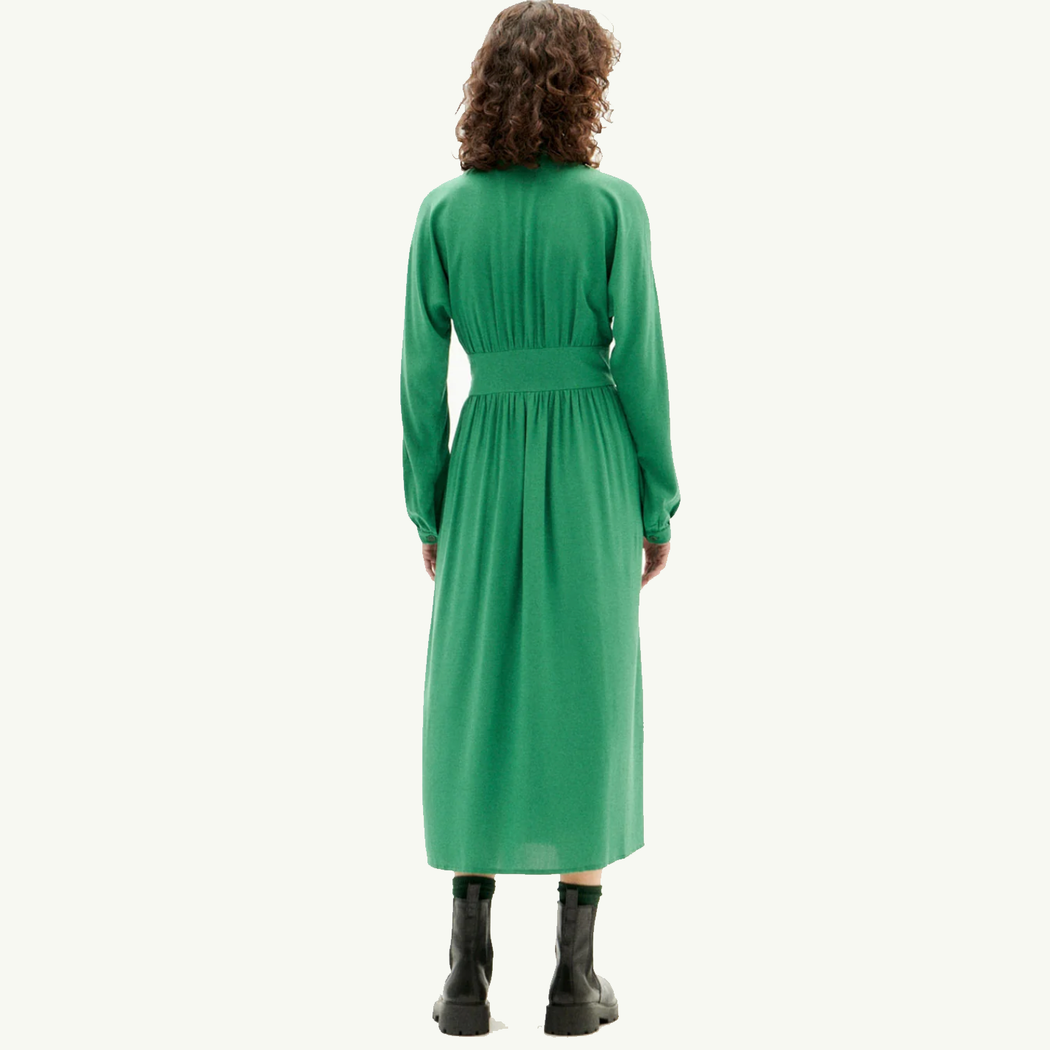 Thinking Mu Clover Green Gabriela Dress