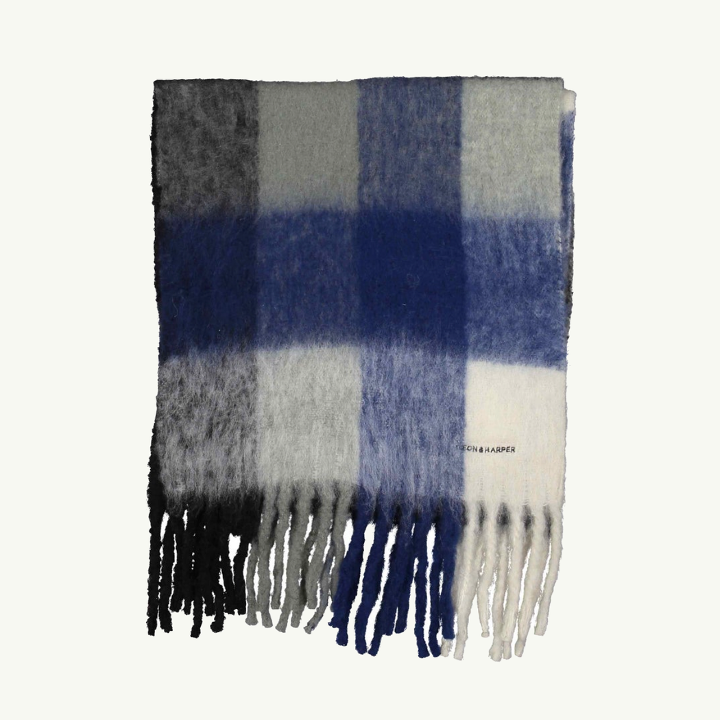 Leon & Harper Blue Elton Scarf