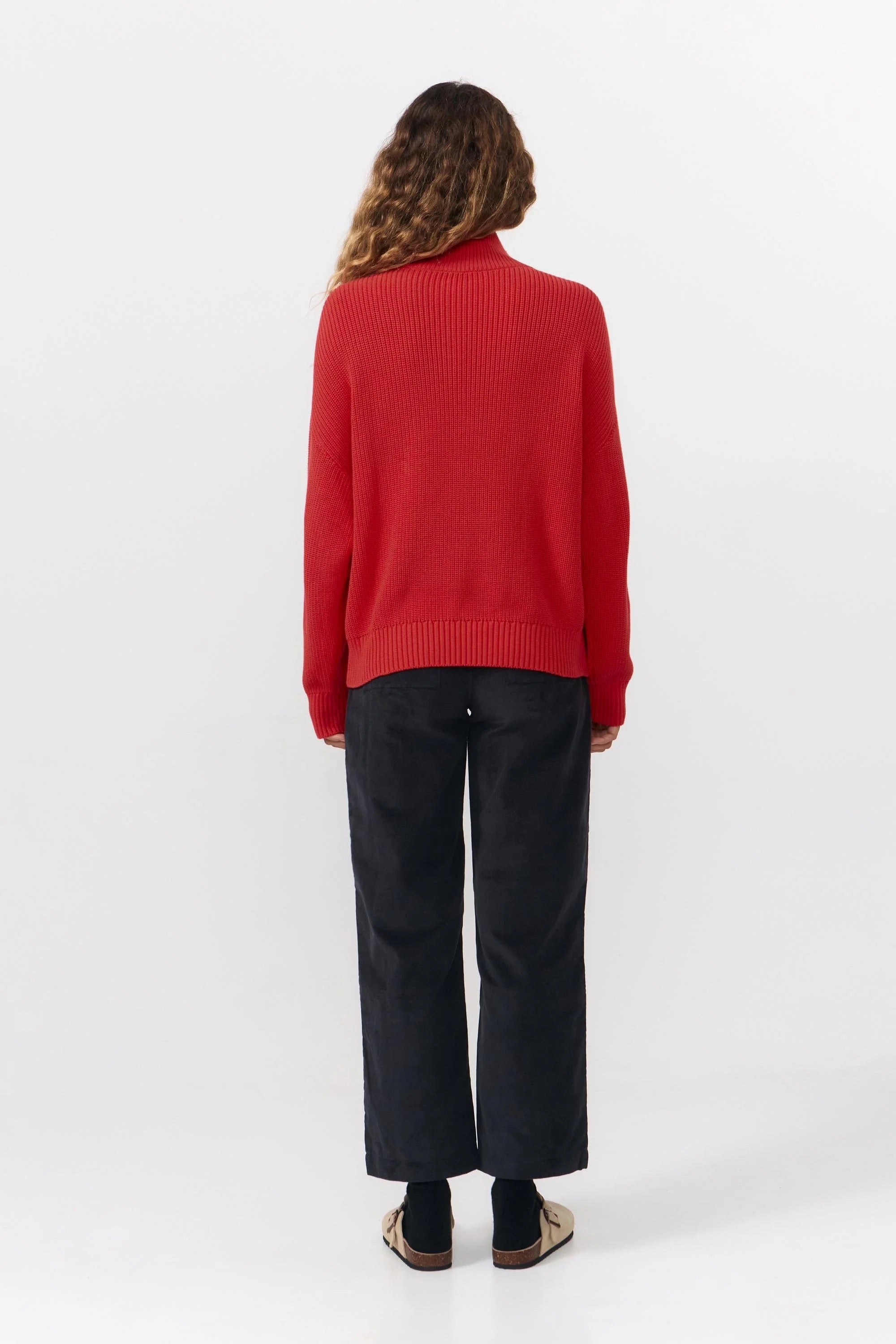 Shira jumper red on women