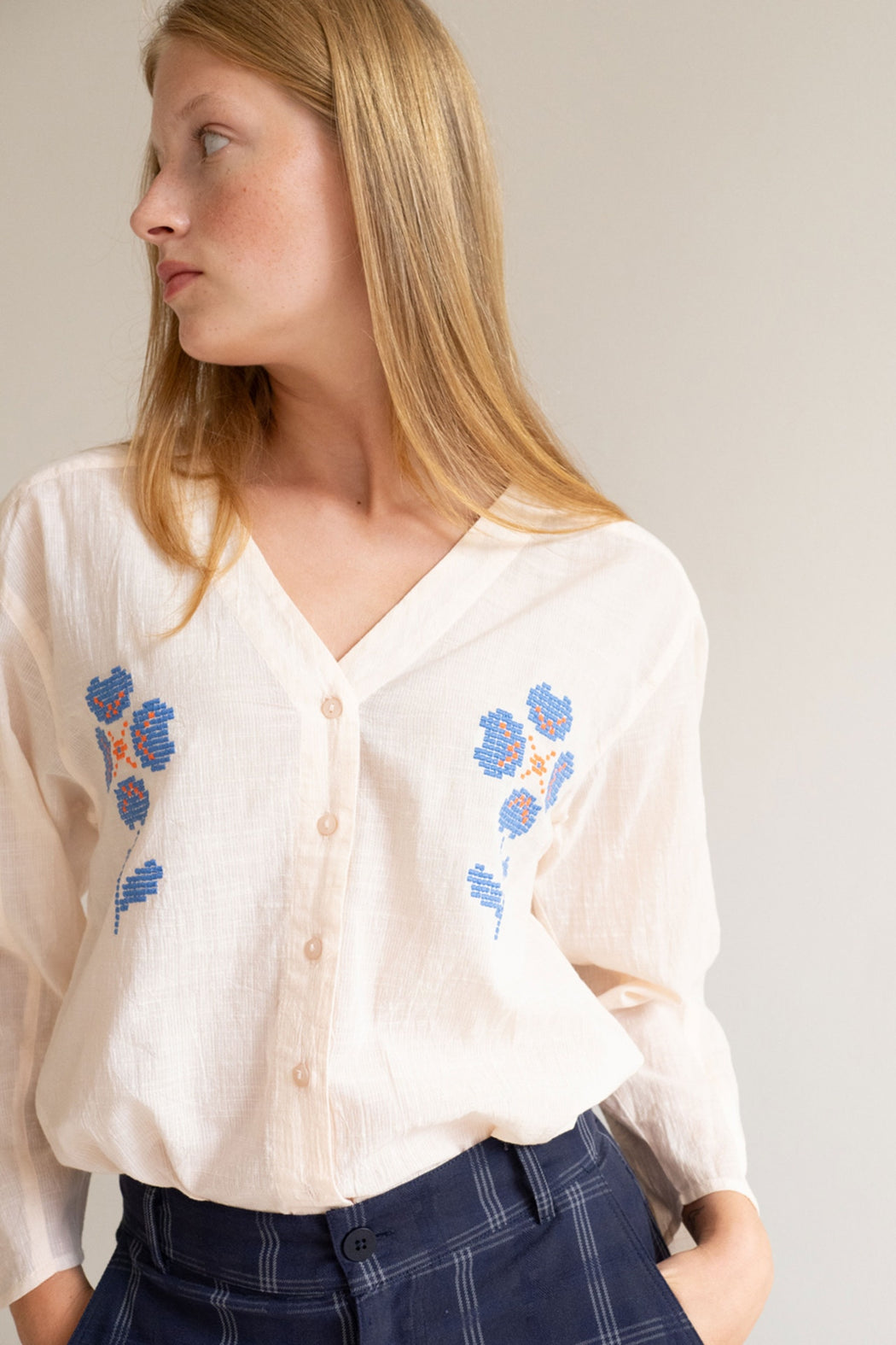 The Tiny Big Sister Flower Blouse