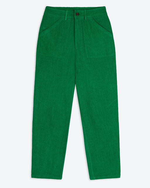 Lowie Viscose Linen Emerald Natalie  Trouser