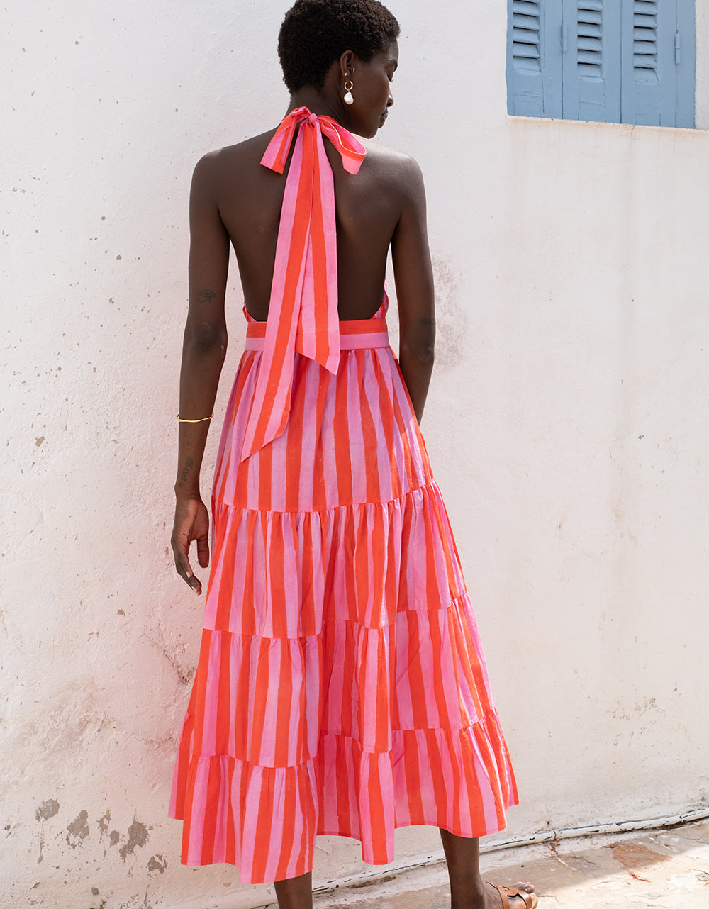 Pink City Prints Bubblegum Stripe Julia Dress