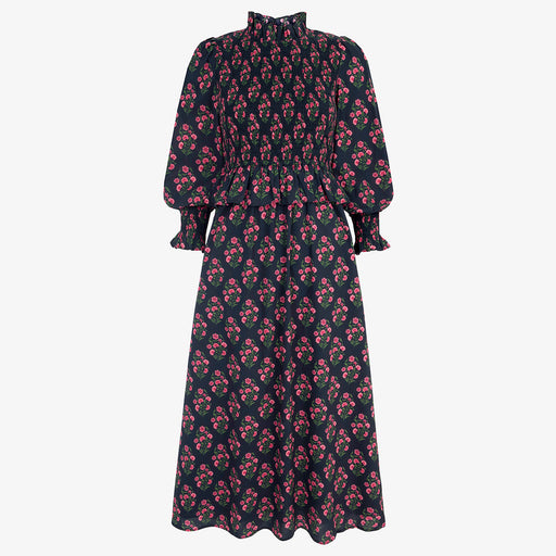 Pink City Prints Geranium Buta Florence Dress