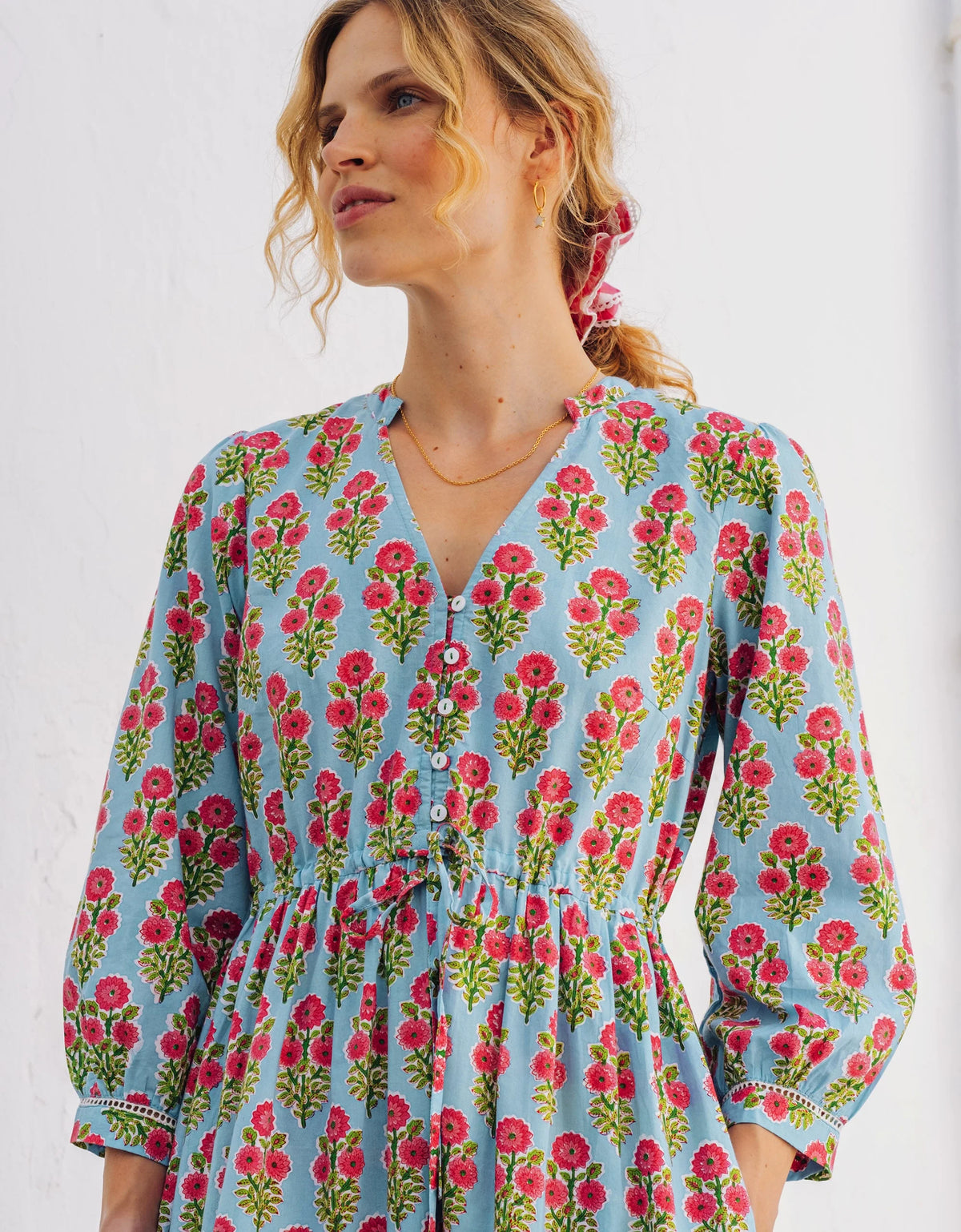 Pink City Prints Island Buta Maria Dress – Lowie