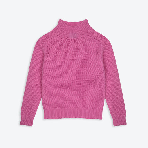 Lowie Bubblegum Moss Stitch Turtle Neck