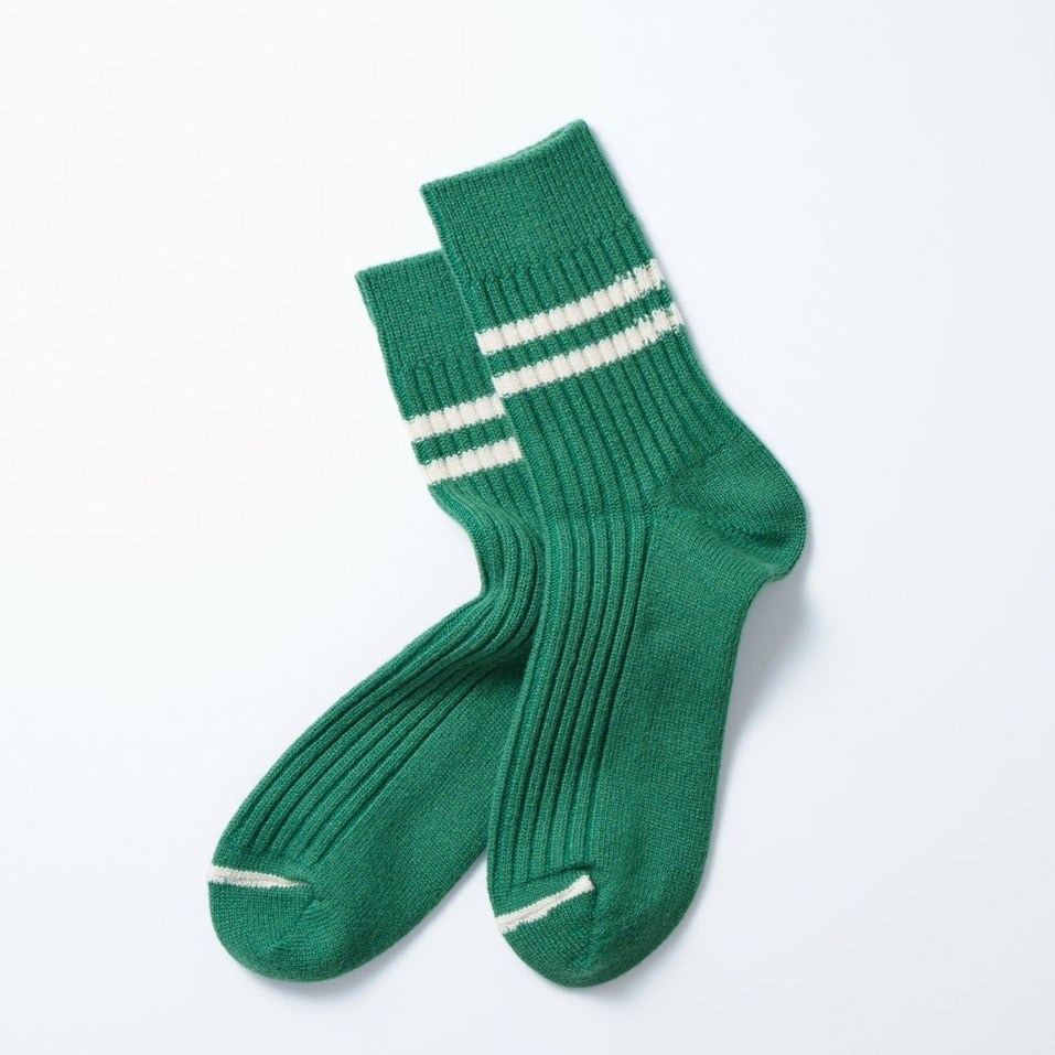 Rototo Green Merino Lambswool Socks