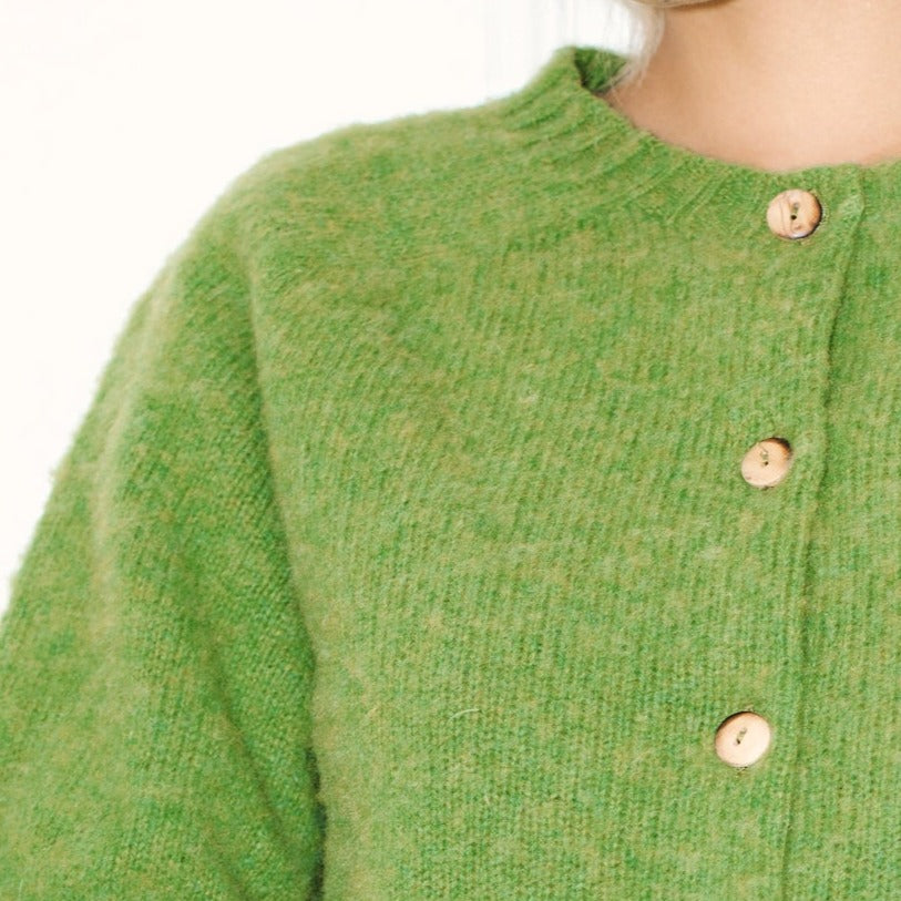 Lowie Apple Brushed Boxy Cardigan