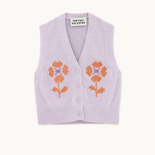The Tiny Big Sister Patric Embroidered Vest