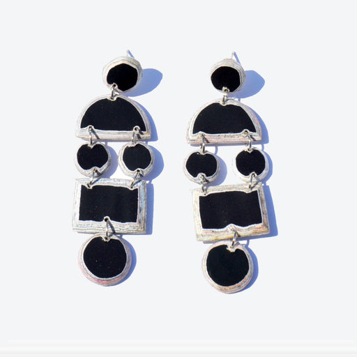 Recycled Paper Black Nokuthula Earrings