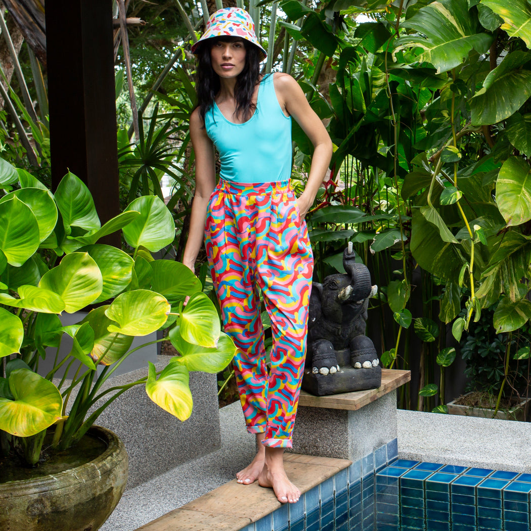 Miss PomPom Rainbow Holiday Trousers