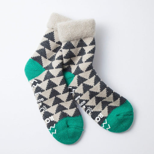 Rototo Comfy Socks Charcoal/Green